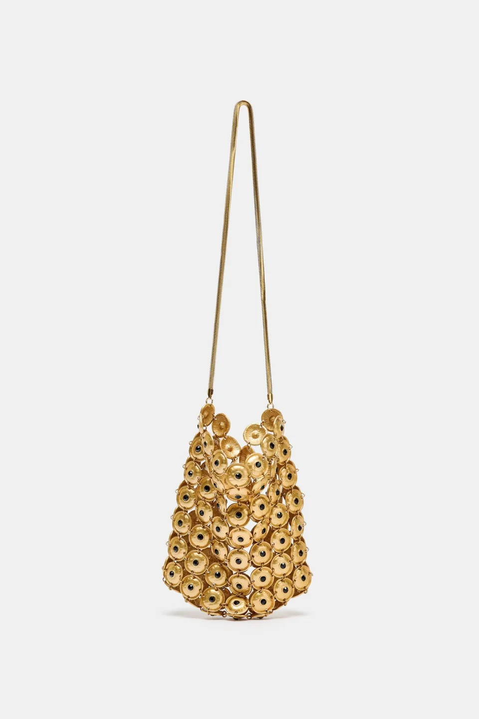 Gold chain bag with circular metallic details used for the MAI Image comparison