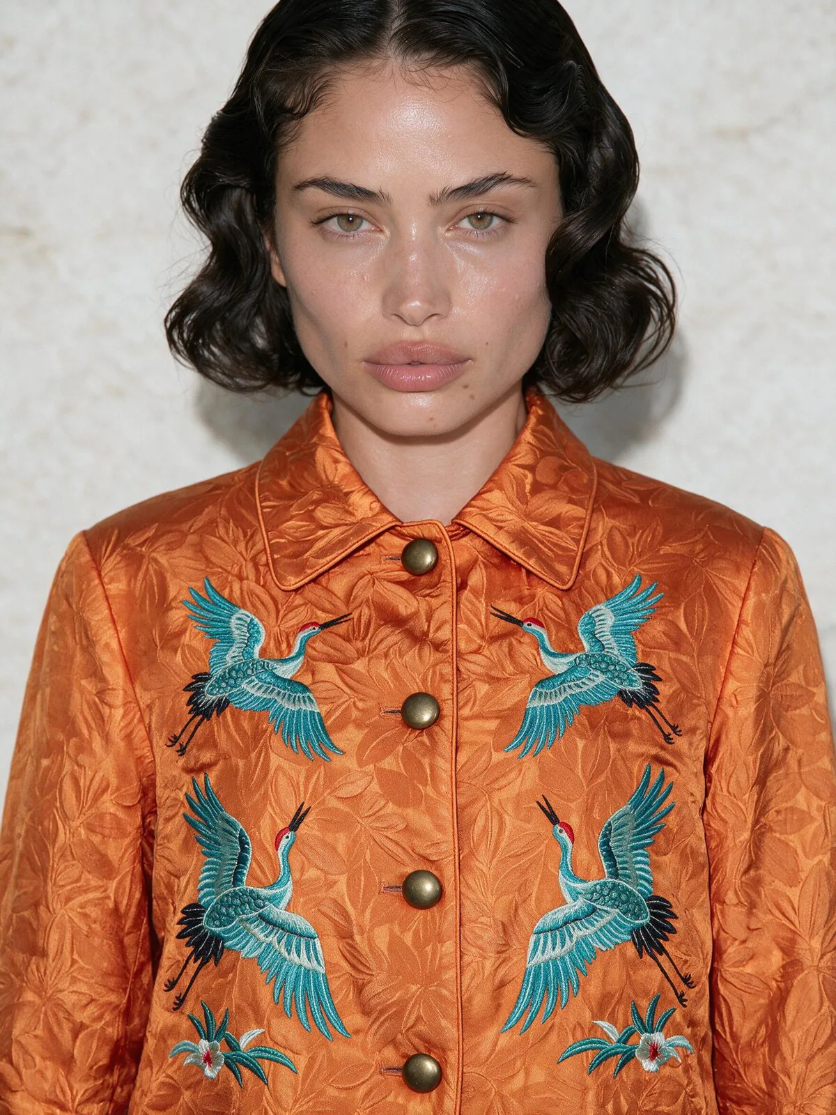 Close fashion portrait from an Astria identity benchmark