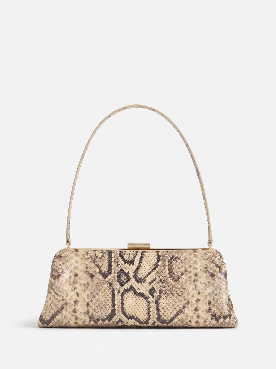 Generated straight-on catalog packshot of the Lara Frame Bag